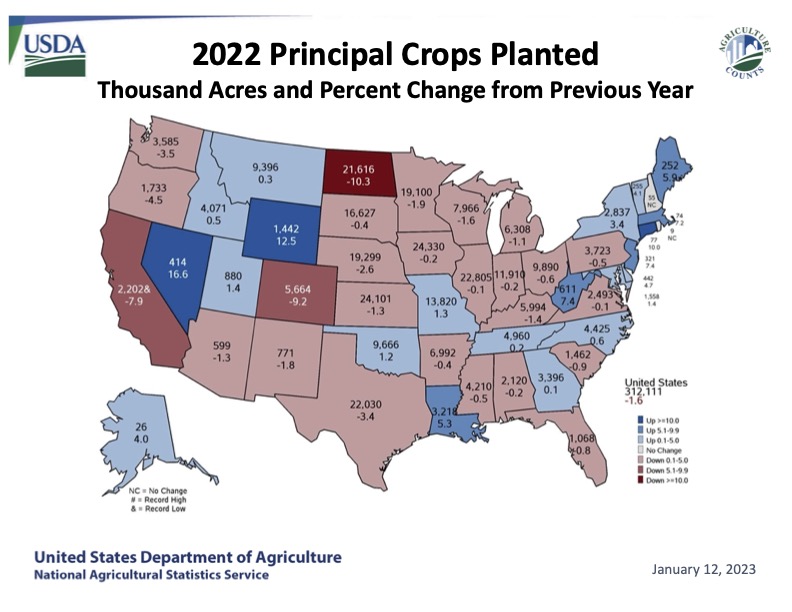 USDA 2022 A Near Record Year For Arkansas Soybean Cotton Production January 2023 Crop Prod And Stocks ASB Briefing.pdf Copy